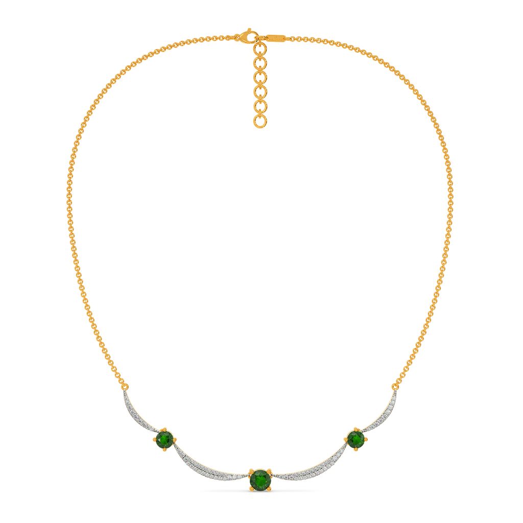 Green Symphony Diamond Necklaces