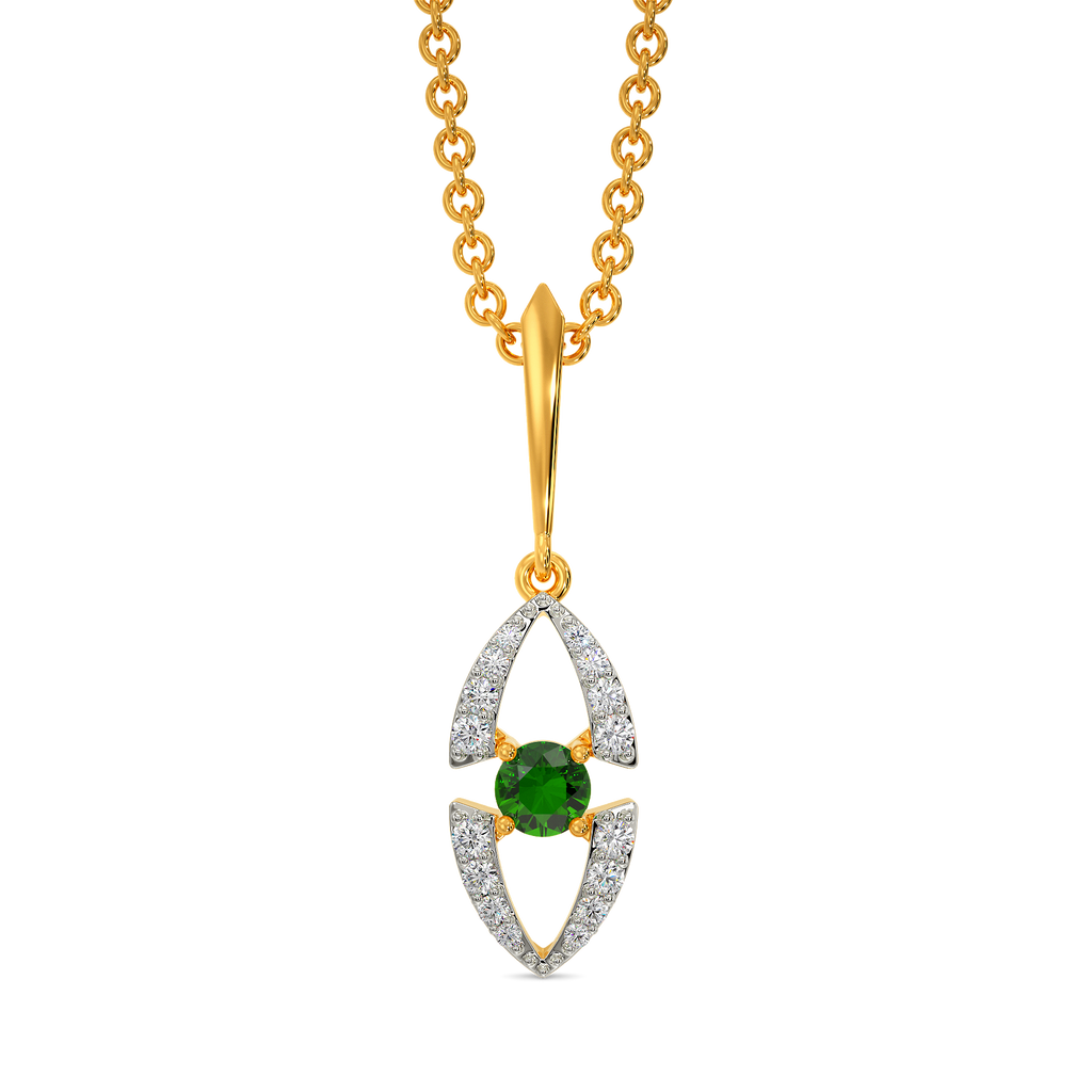 Green Symphony Diamond Pendants
