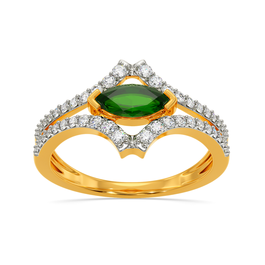 Green Vibes Only Diamond Rings
