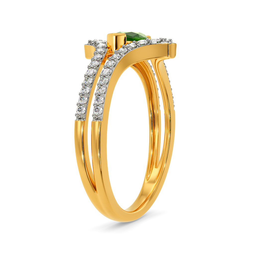 Green Vibes Only Diamond Rings