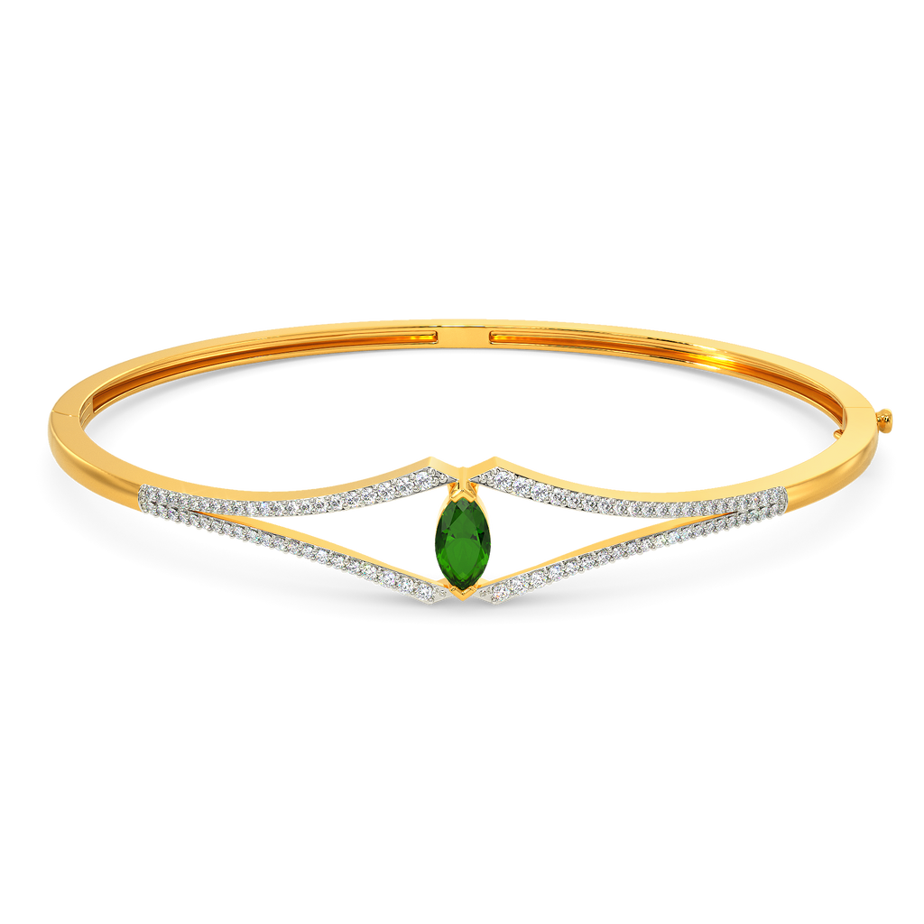 Green Vibes Only Diamond Bangles