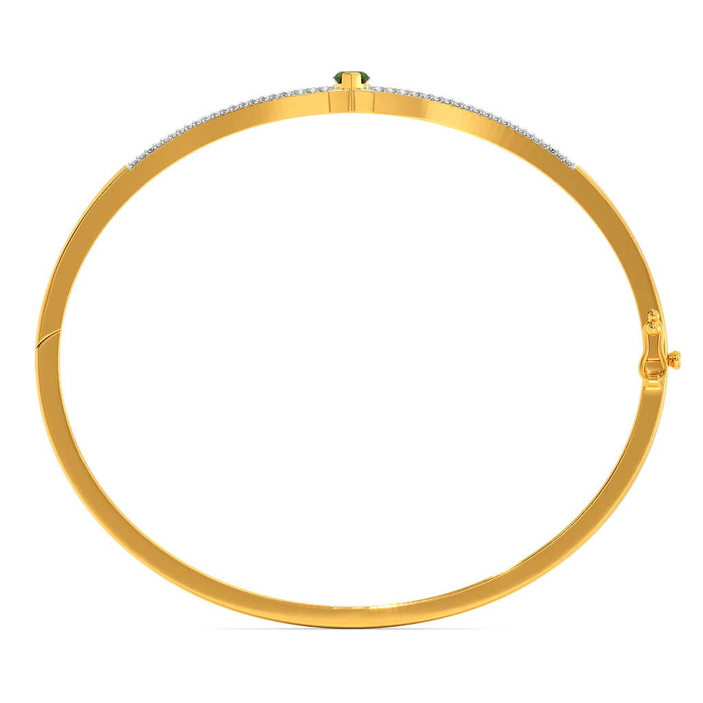 Green Vibes Only Diamond Bangles