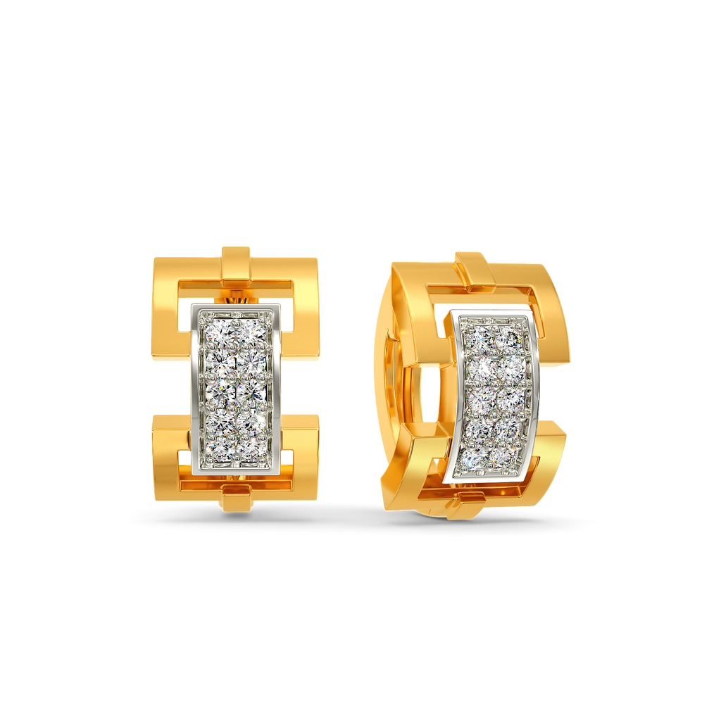Offbeat Unity Diamond Earrings