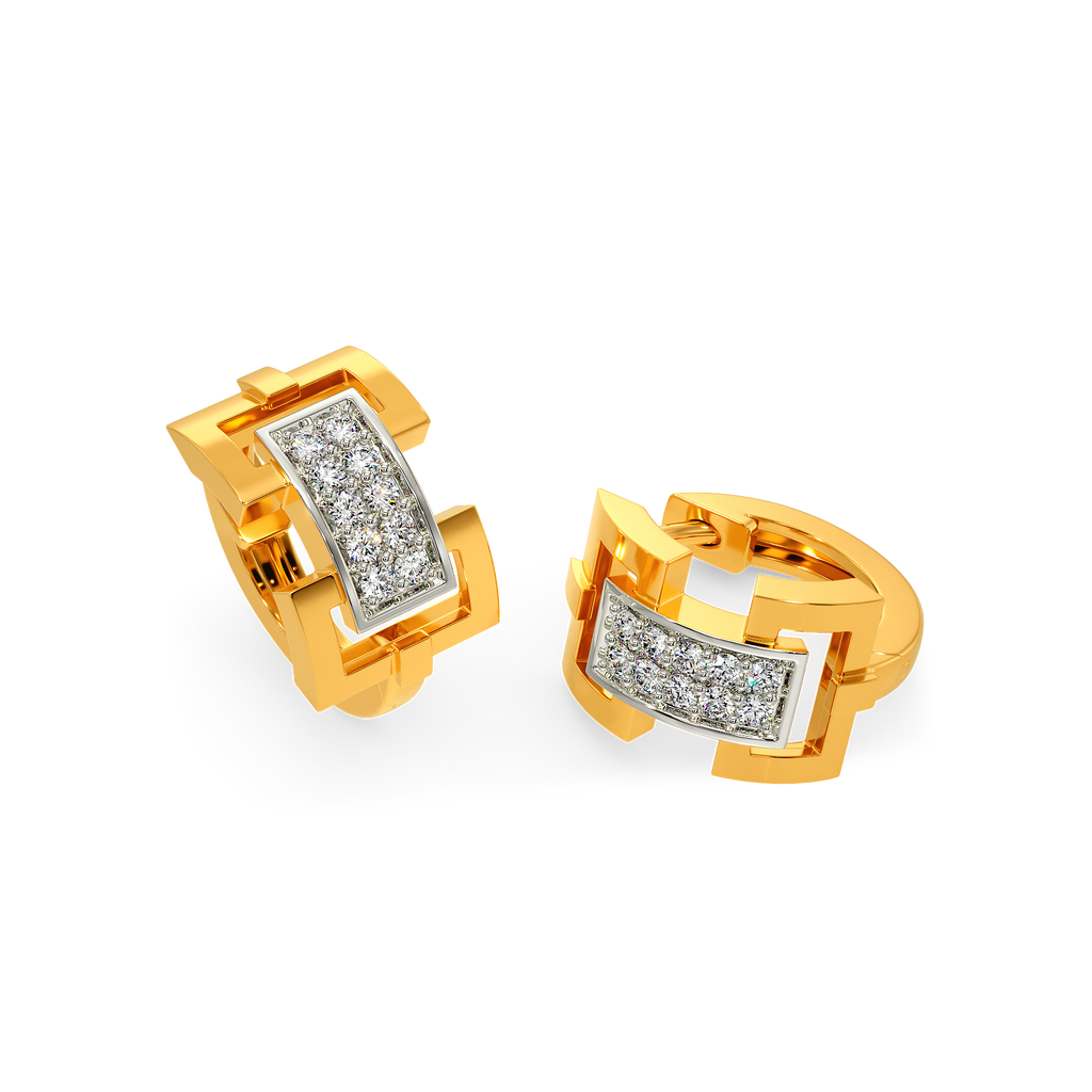 Offbeat Unity Diamond Earrings