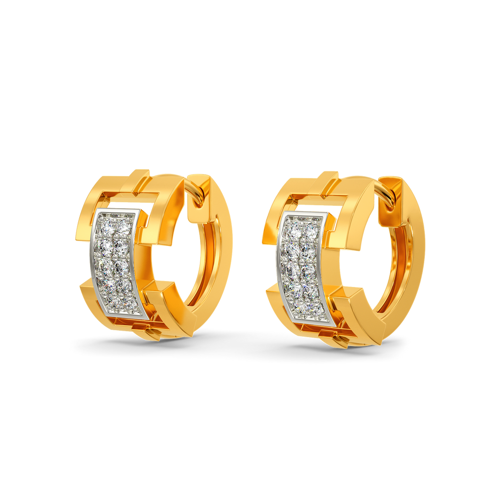 Offbeat Unity Diamond Earrings