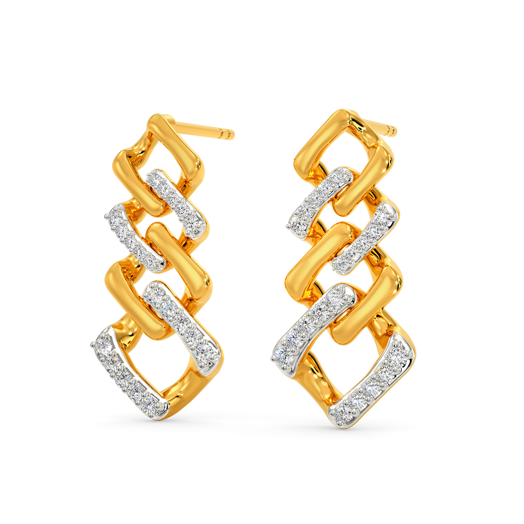 Rhomsy Chainsy Diamond Earrings