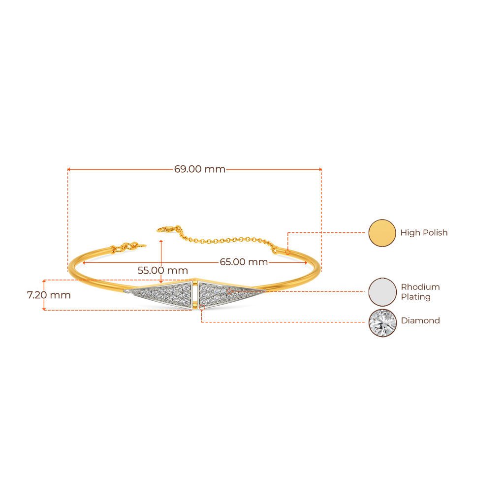 String Connection Diamond Bangles
