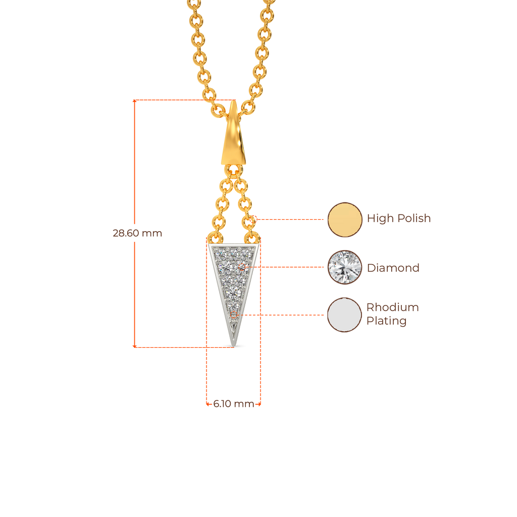 String Connection Diamond Pendants