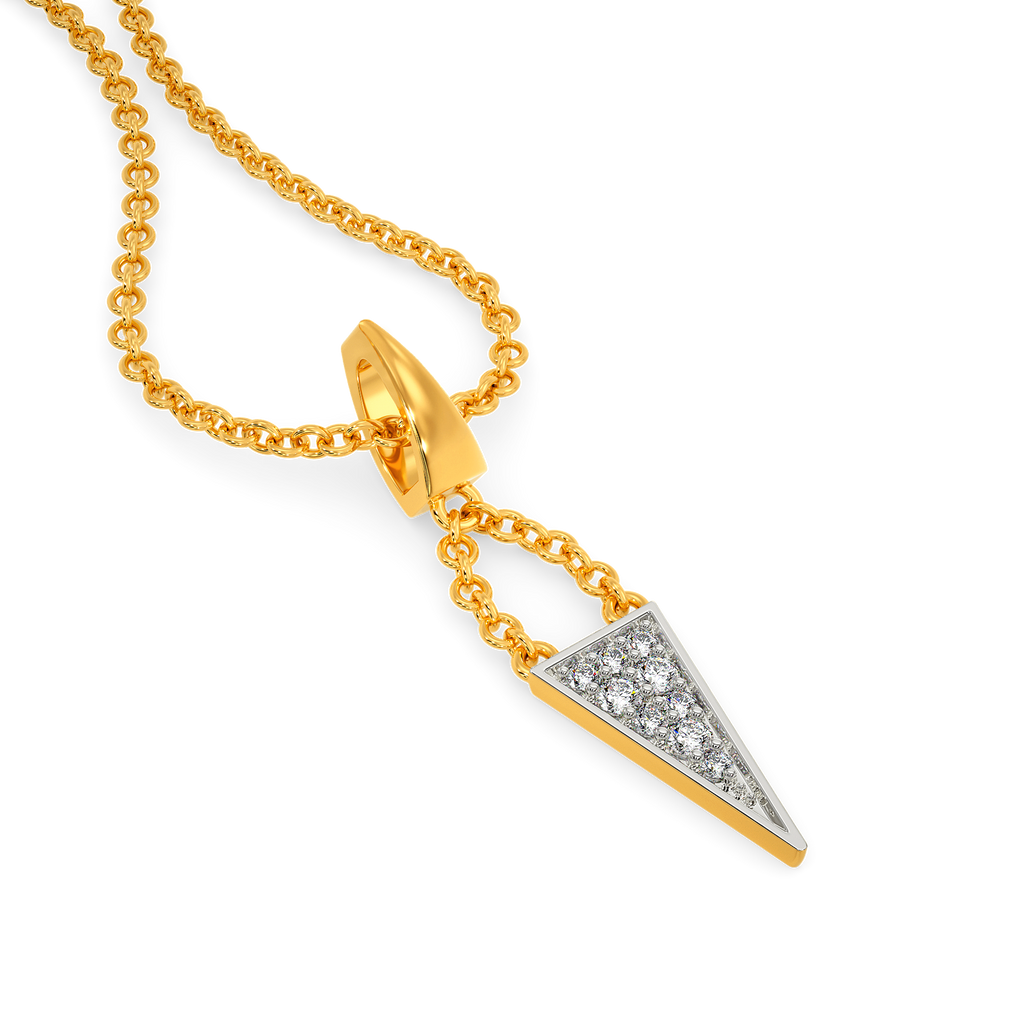 String Connection Diamond Pendants