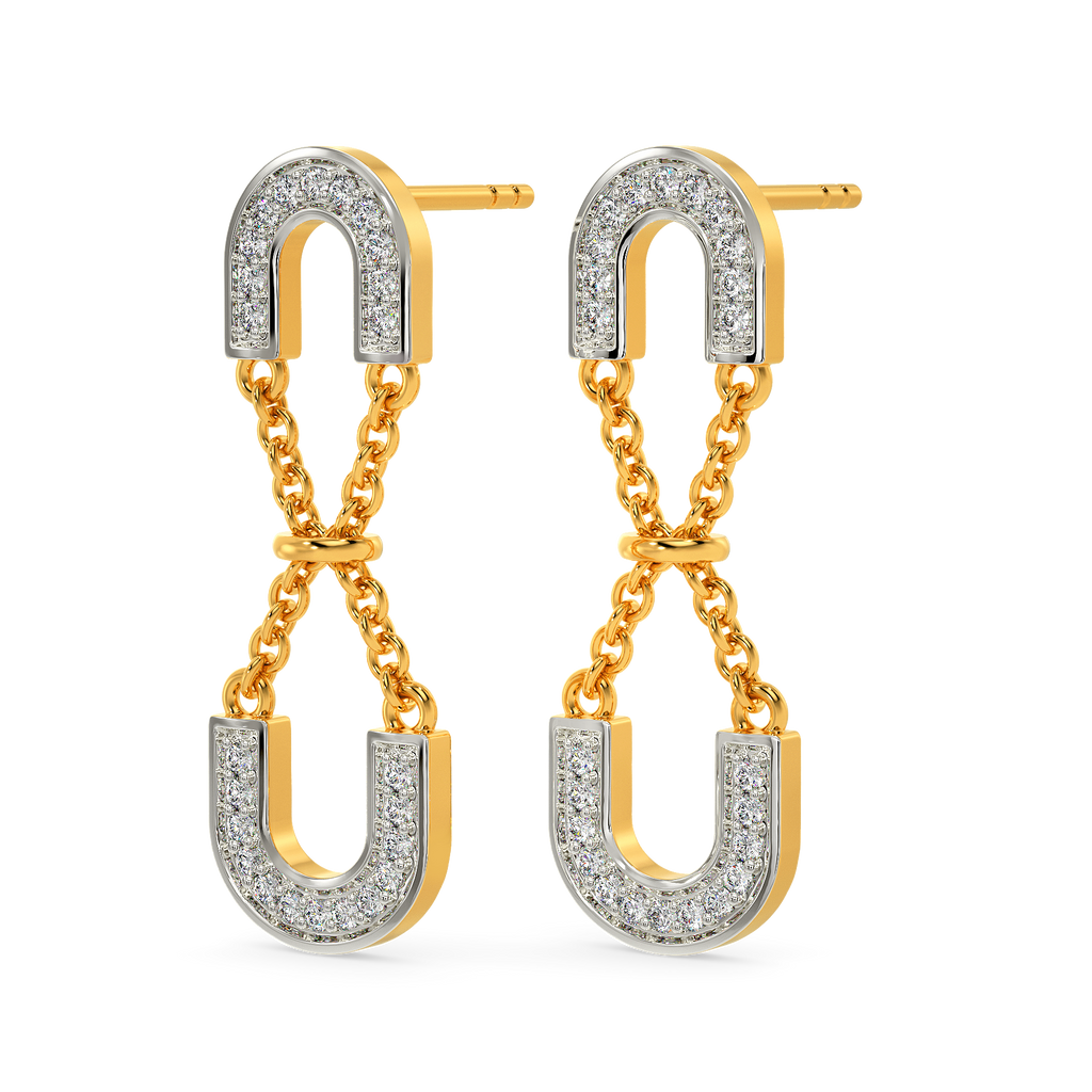 Stringed Together Diamond Earrings