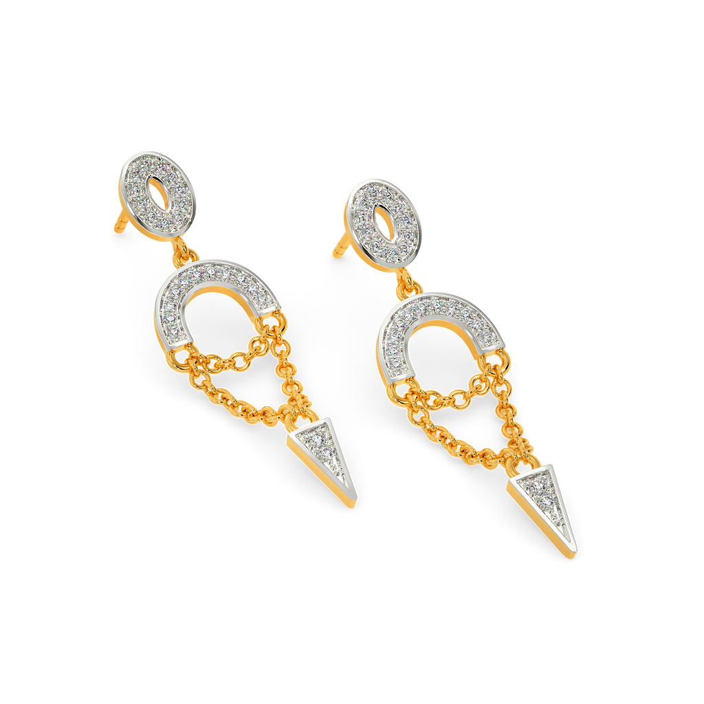 Love String Diamond Earrings