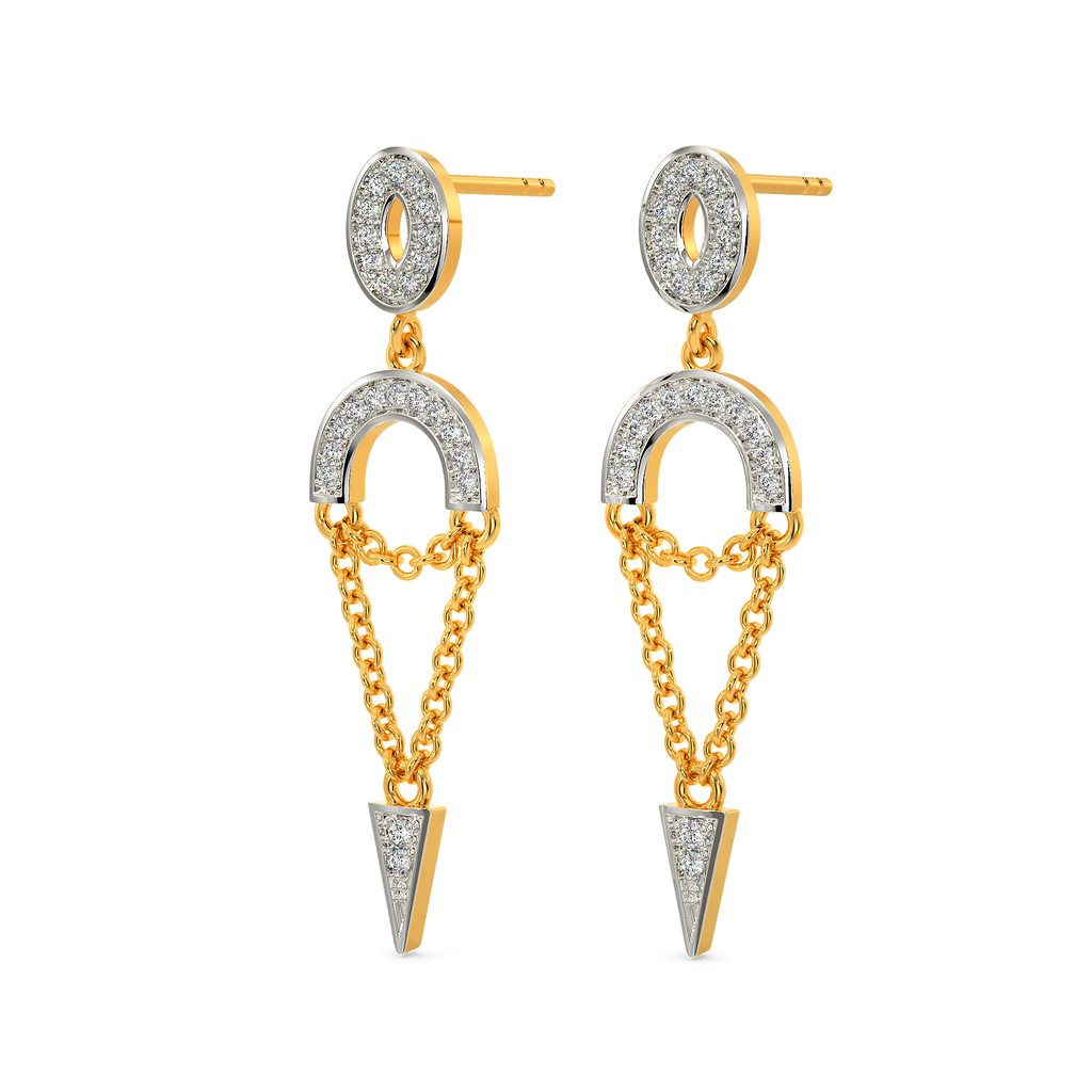 Love String Diamond Earrings