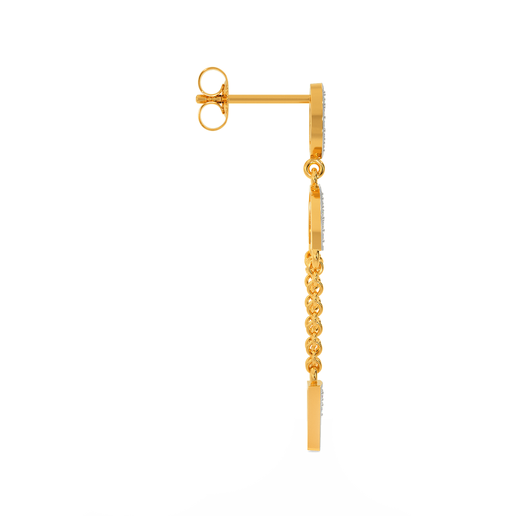 Love String Diamond Earrings