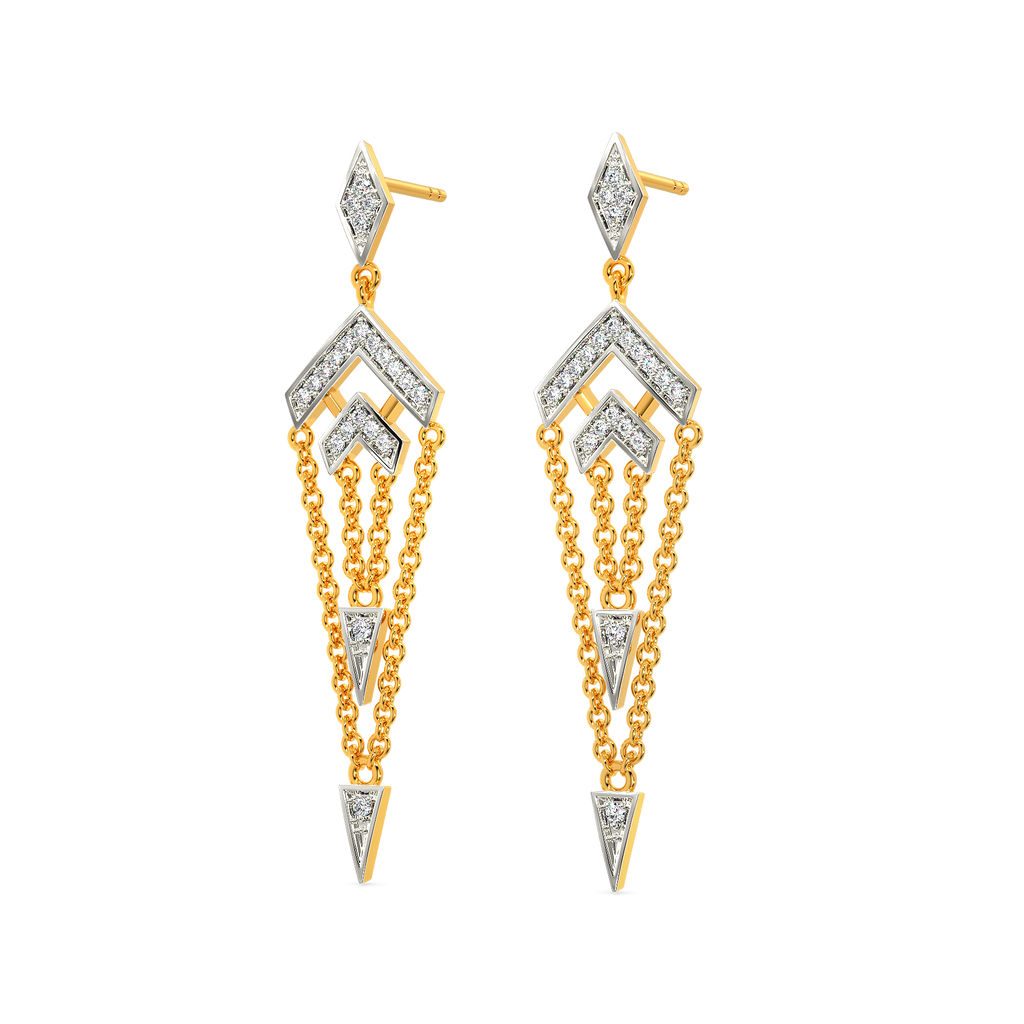 Struck A String Diamond Earrings