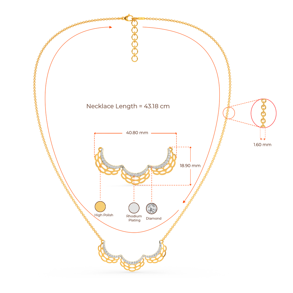 Knitted Drama Diamond Necklaces