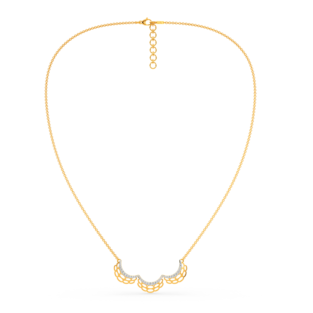 Knitted Drama Diamond Necklaces