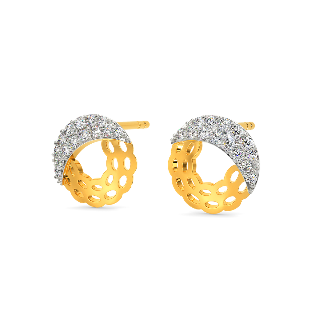 Knitted Drama Diamond Earrings