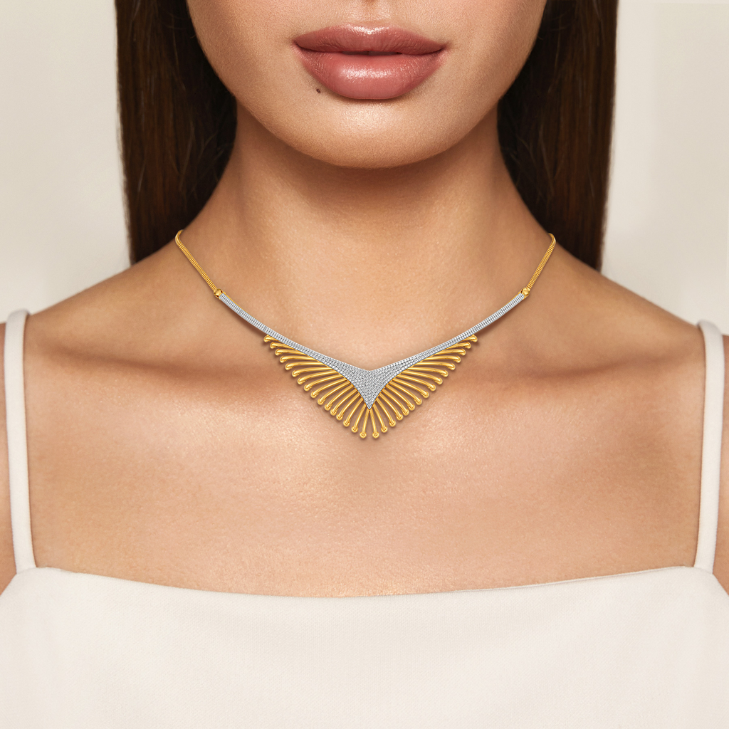 Lace Sparkle Diamond Necklaces