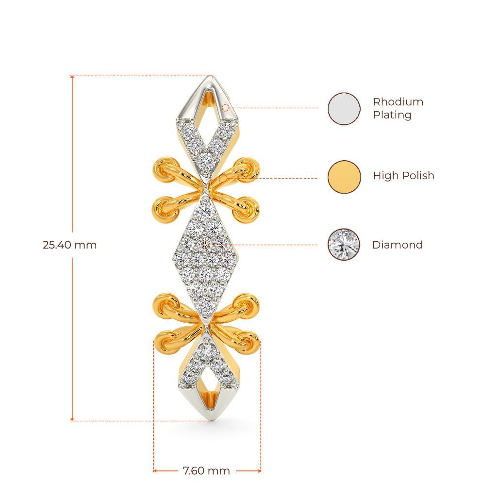 Lace Flo Diamond Earrings