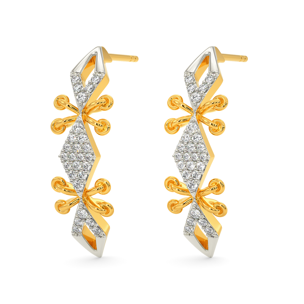 Lace Flo Diamond Earrings
