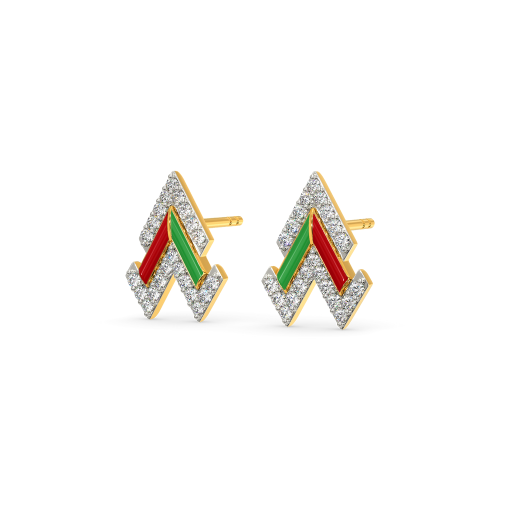 Team Spirit Diamond Earrings