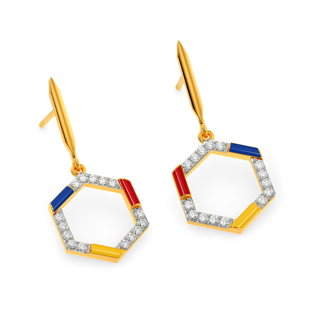 Varsity Showcase Diamond Earrings