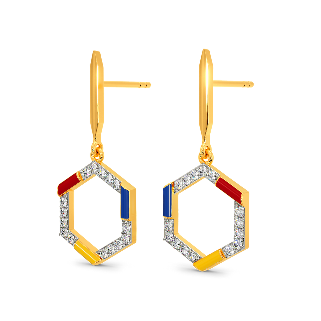 Varsity Showcase Diamond Earrings