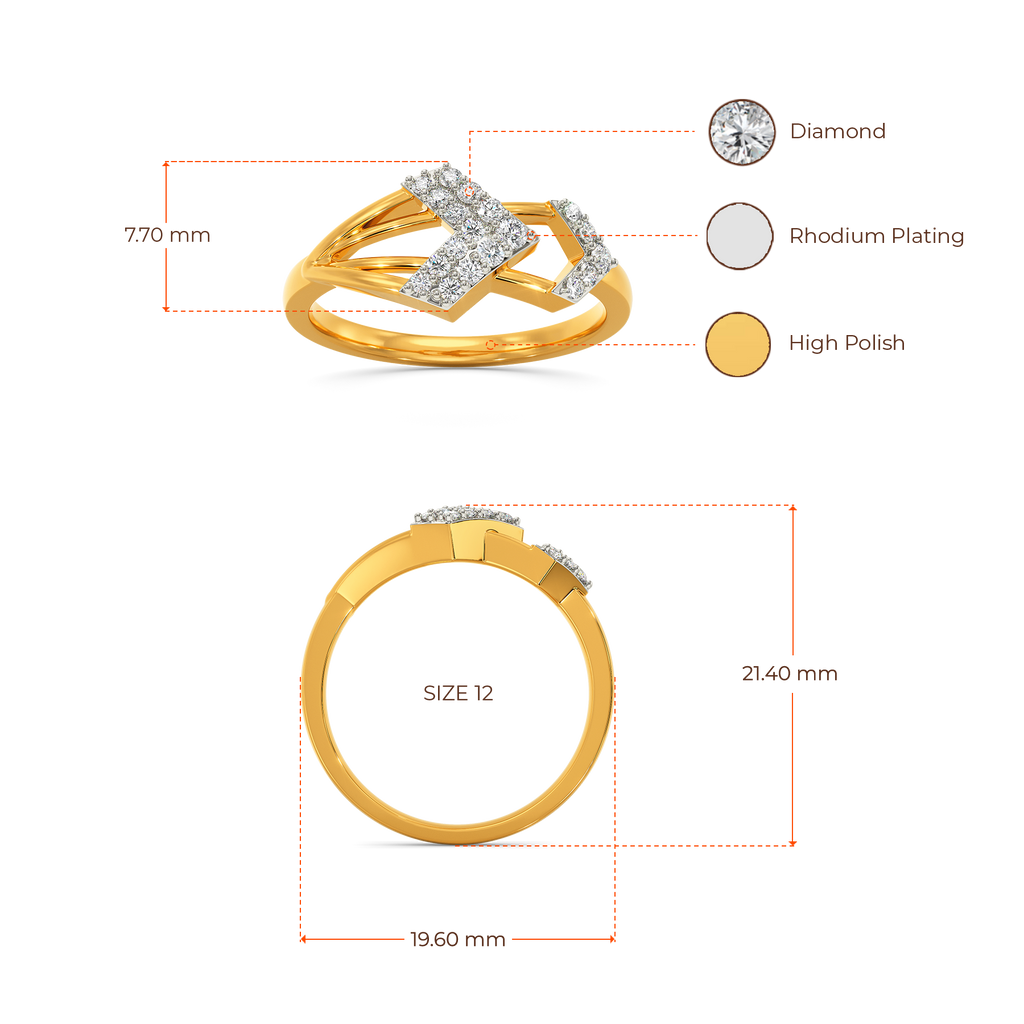 Layers In Play Diamond Rings