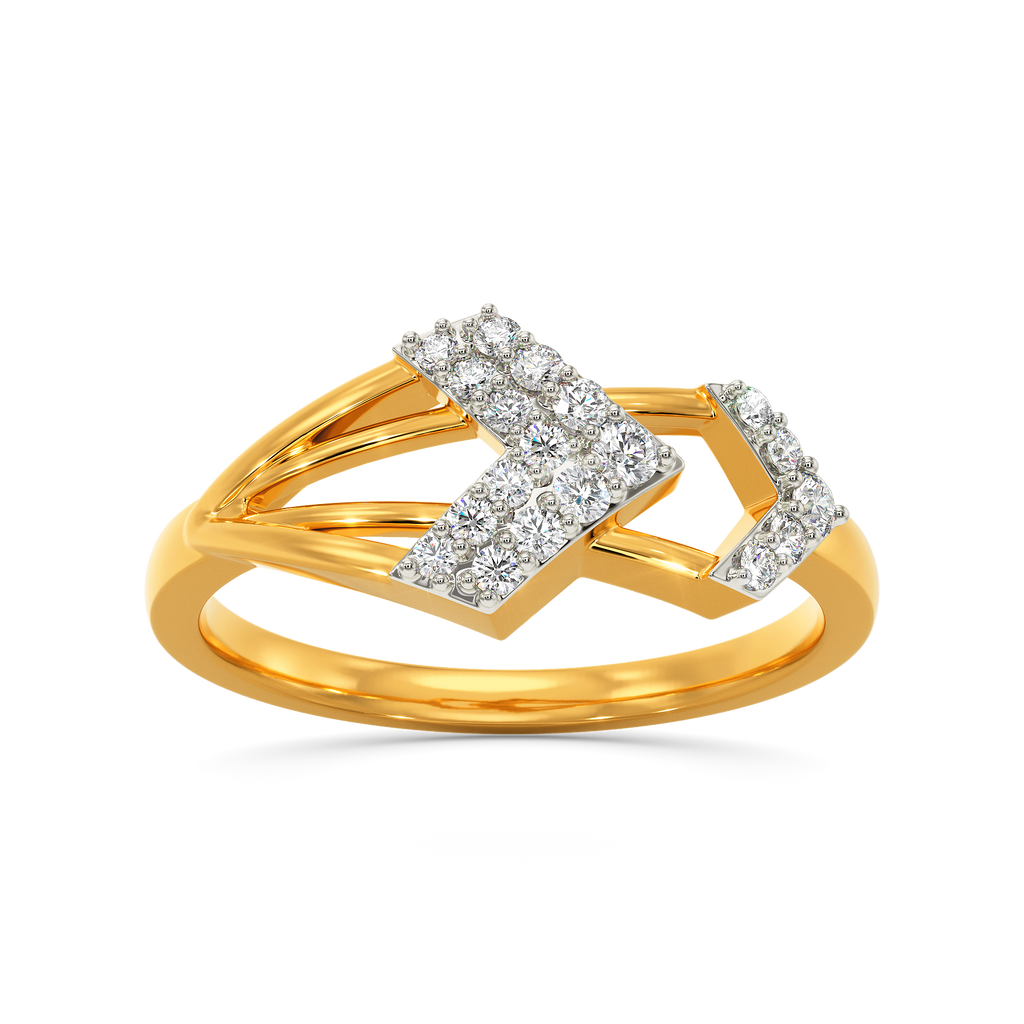 Layers In Play Diamond Rings