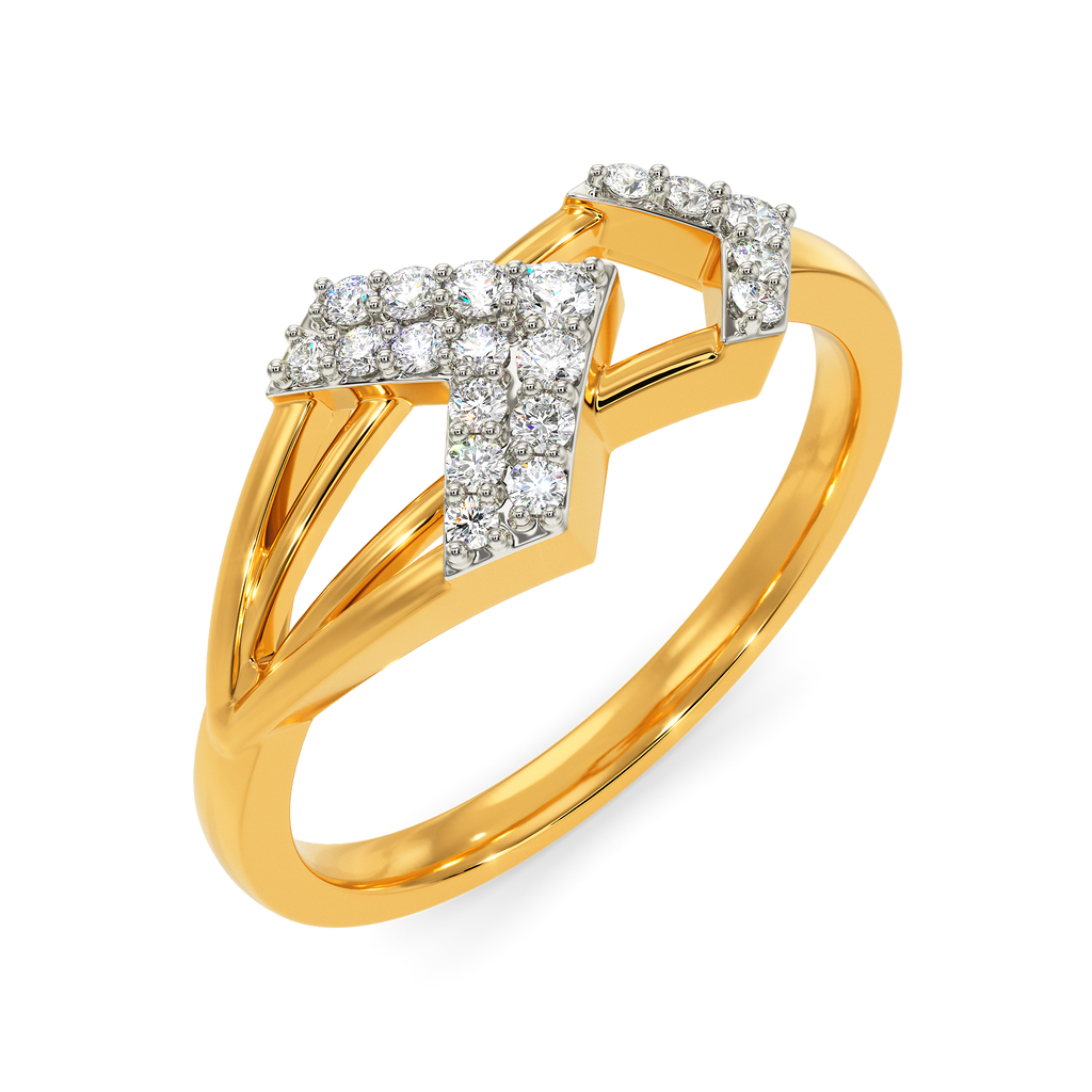 Layers In Play Diamond Rings