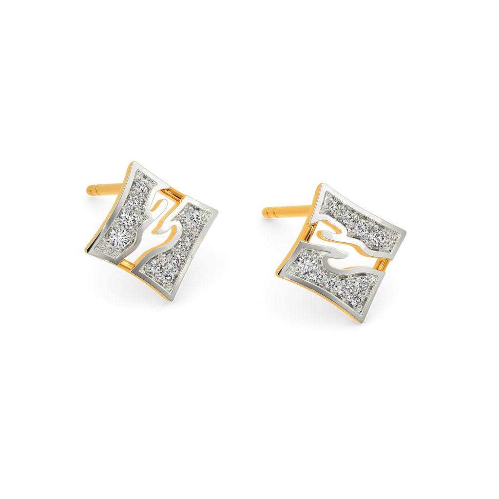 Edge Power Diamond Earrings