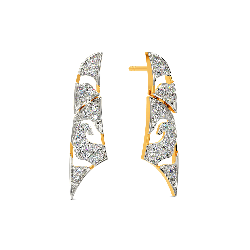Power Mesh Diamond Earrings