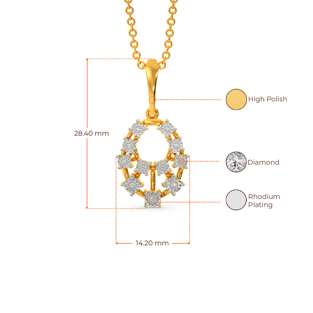 Skin N Crystal Diamond Pendants