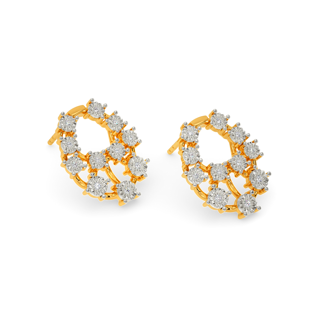 Skin N Crystal Diamond Earrings