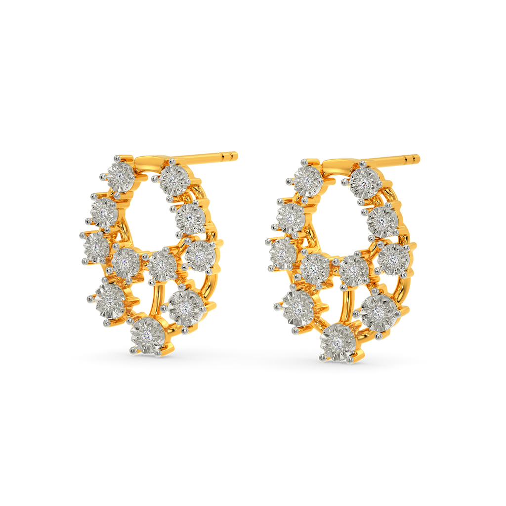 Skin N Crystal Diamond Earrings