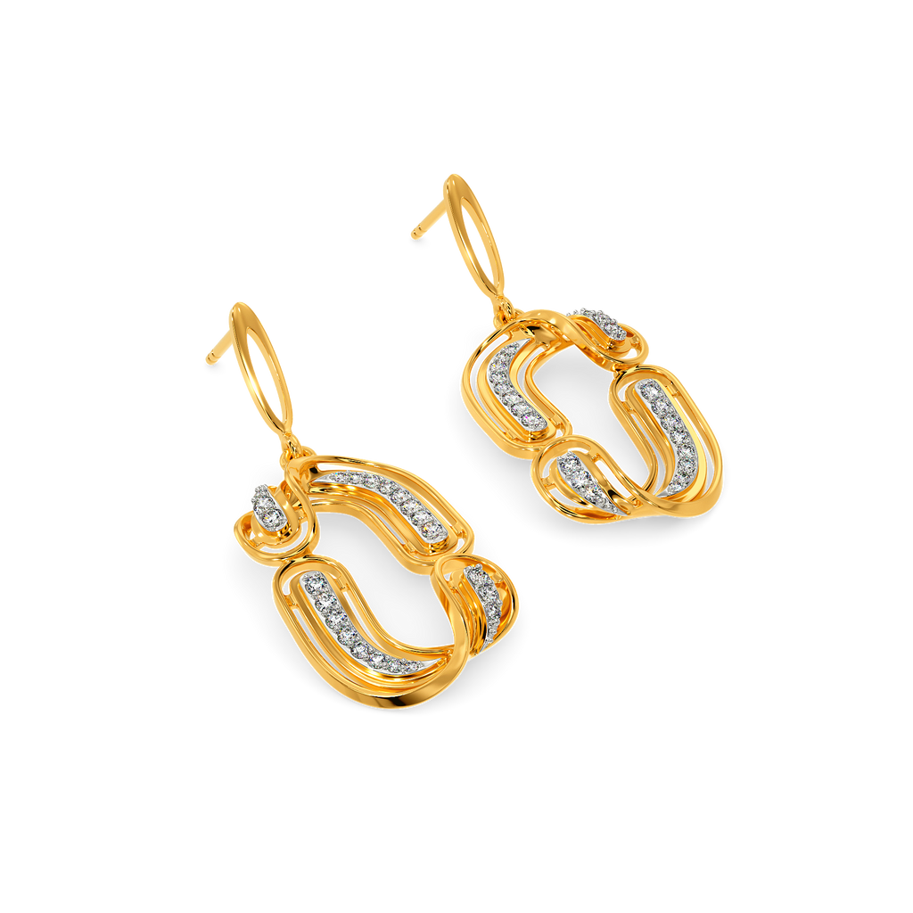 Draper Drapin Diamond Earrings