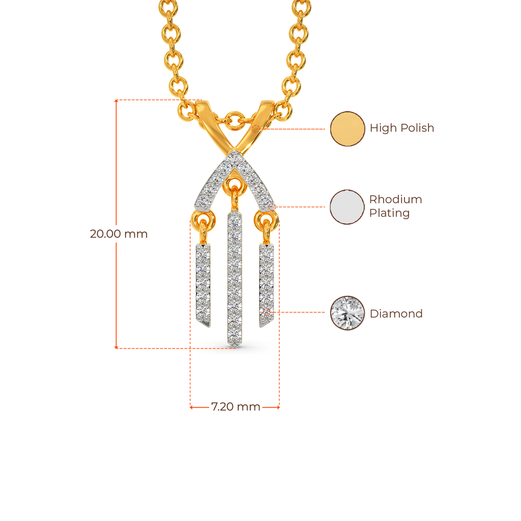 In A Fringe Mood Diamond Pendants