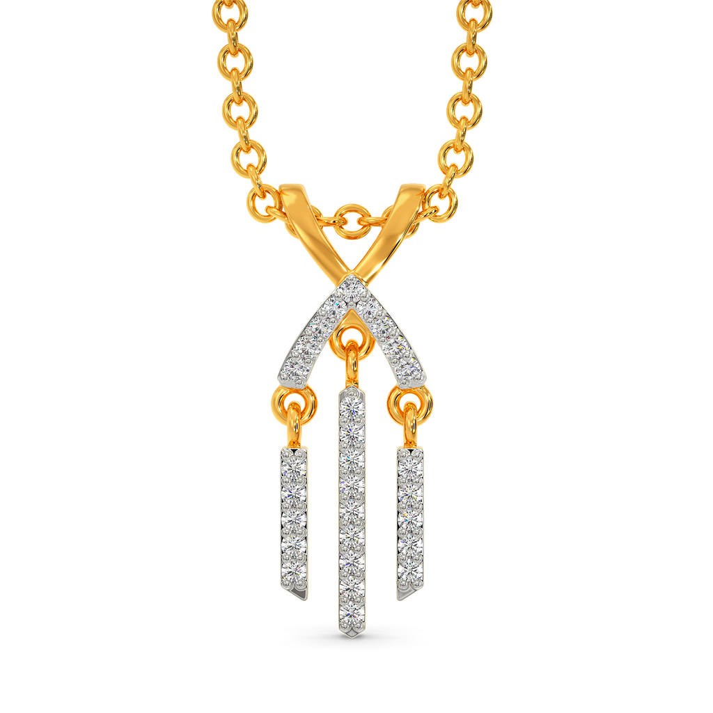 In A Fringe Mood Diamond Pendants