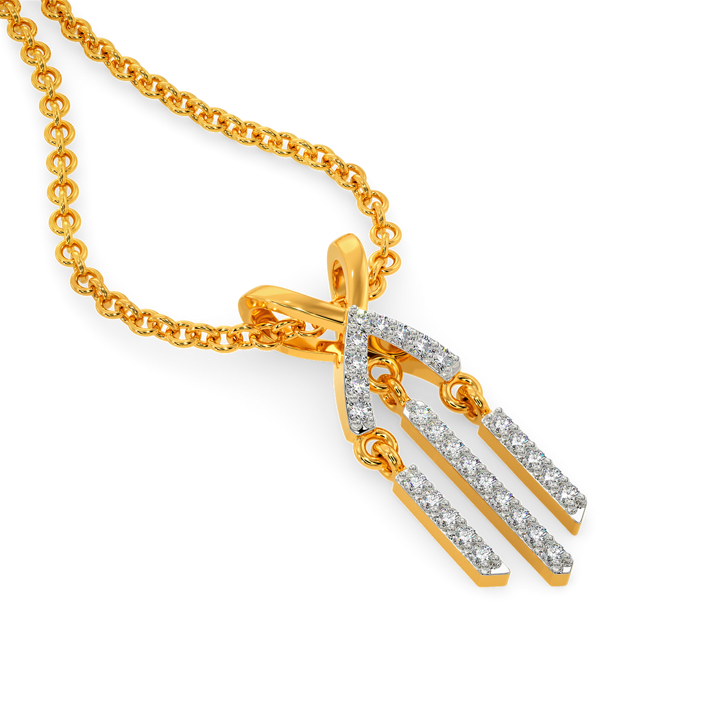 In A Fringe Mood Diamond Pendants