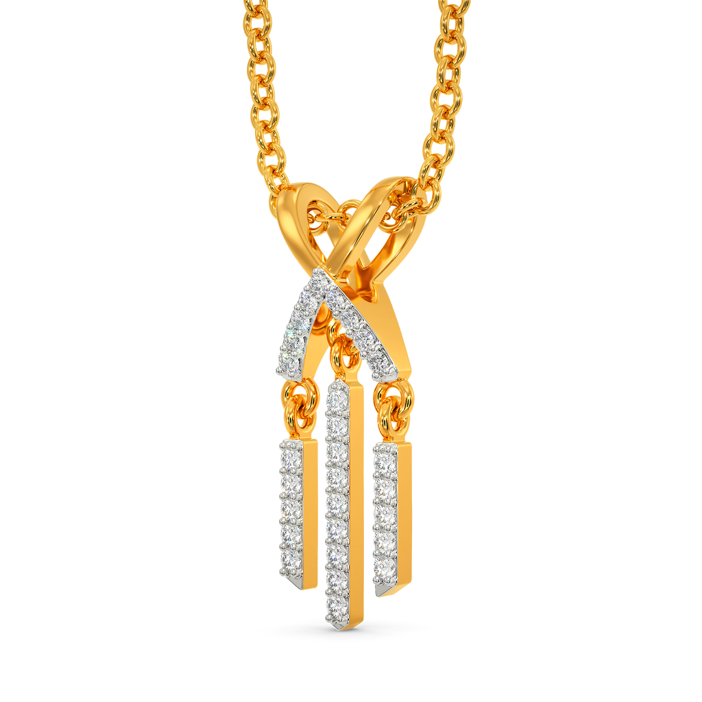 In A Fringe Mood Diamond Pendants