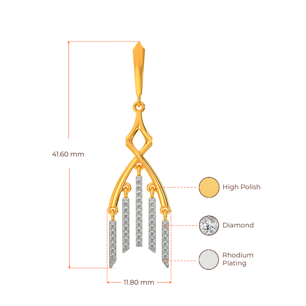 Fringe Talk Diamond Earrings