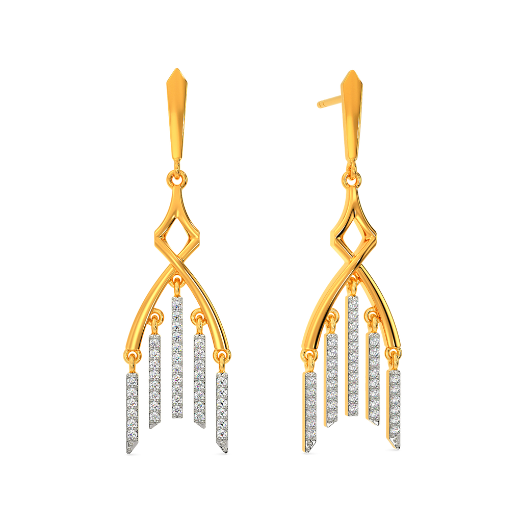 Fringe Talk Diamond Earrings