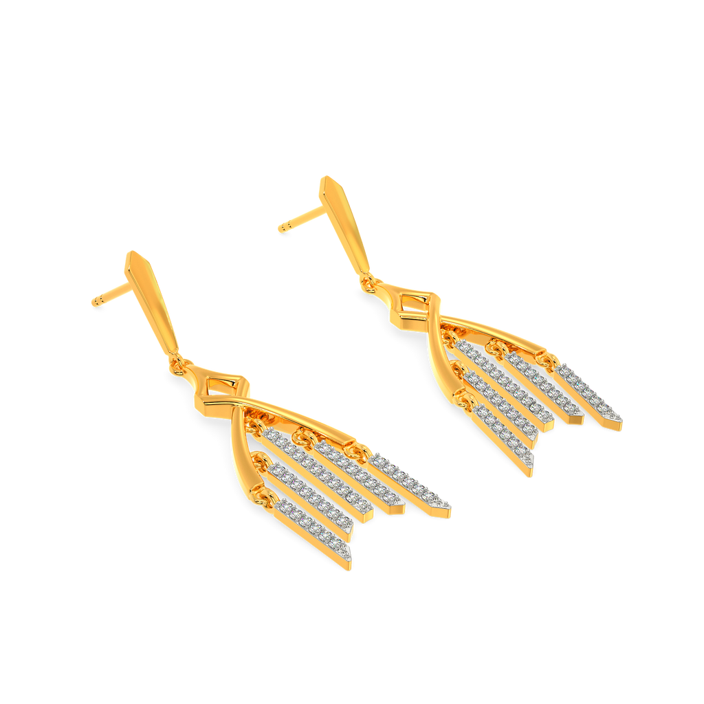 Fringe Talk Diamond Earrings