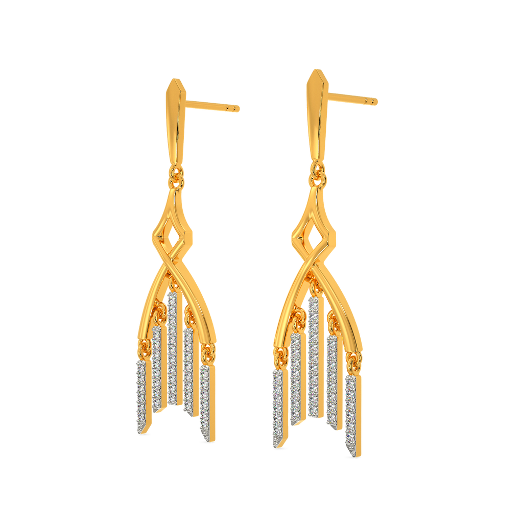 Fringe Talk Diamond Earrings