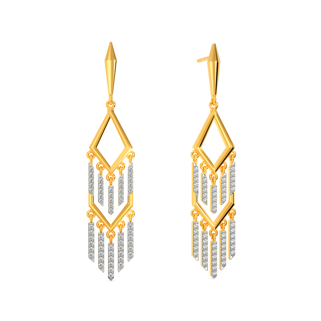 Dazzle In Fringe Diamond Earrings
