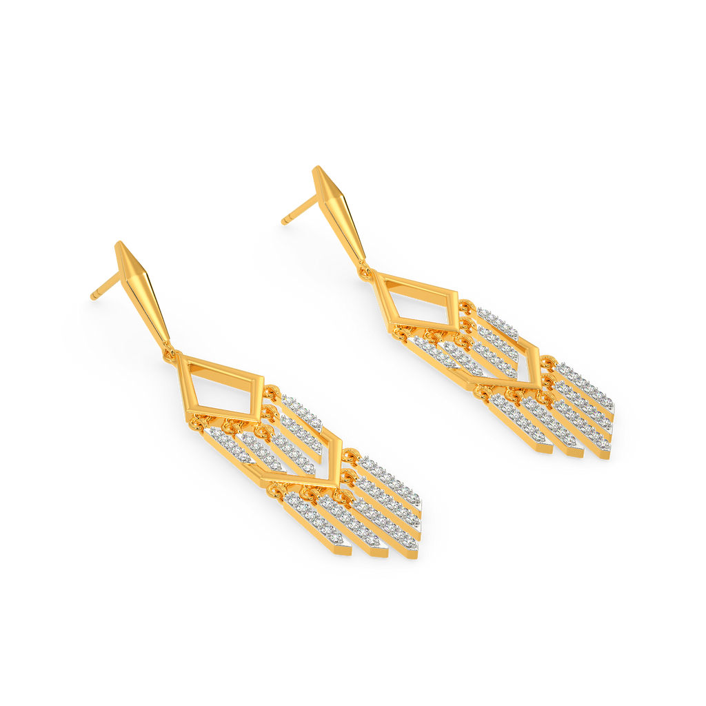 Dazzle In Fringe Diamond Earrings
