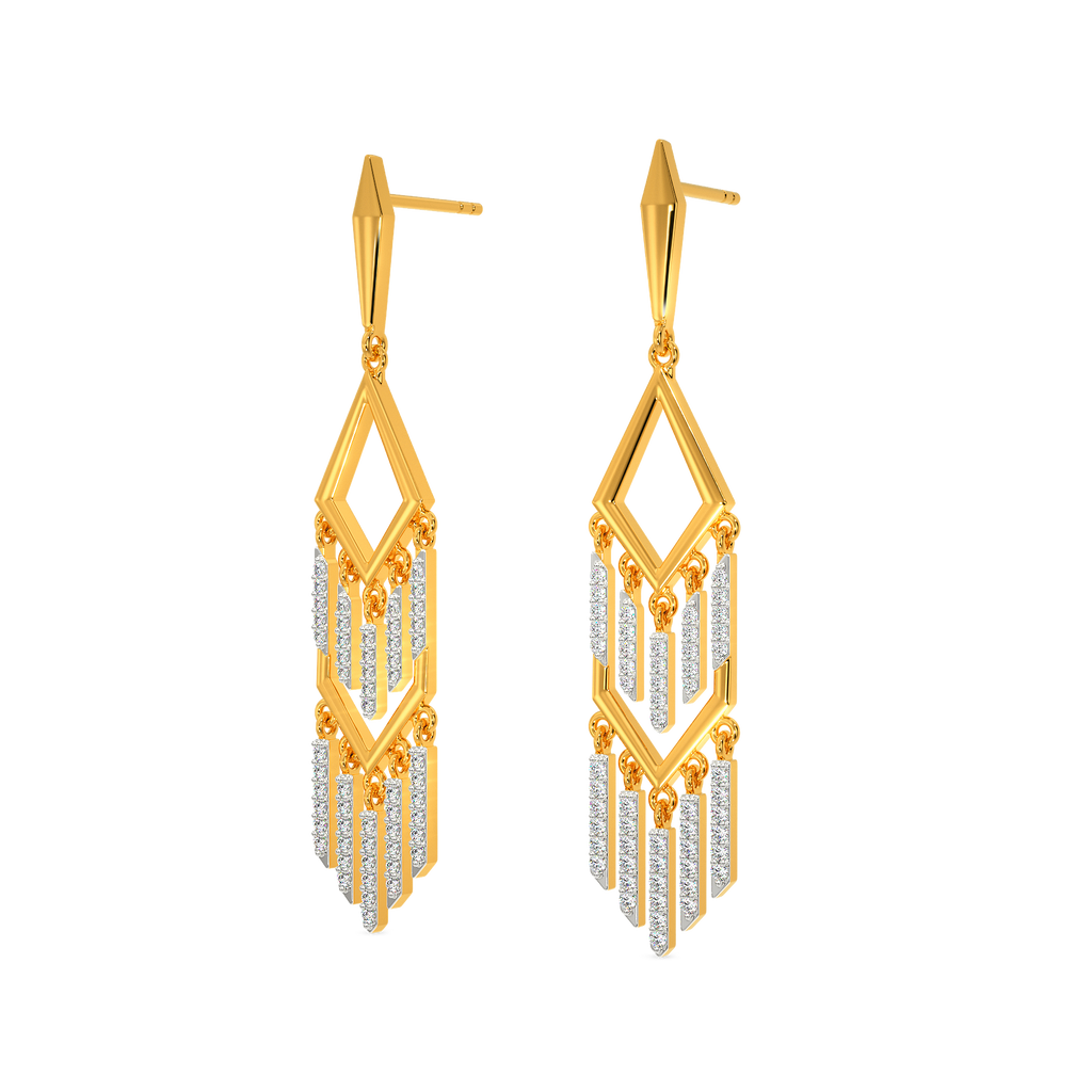 Dazzle In Fringe Diamond Earrings
