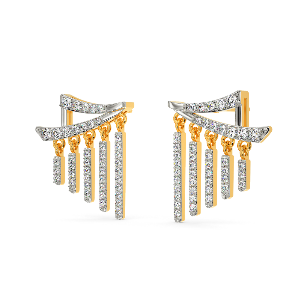 Fab In Fringe Diamond Earrings