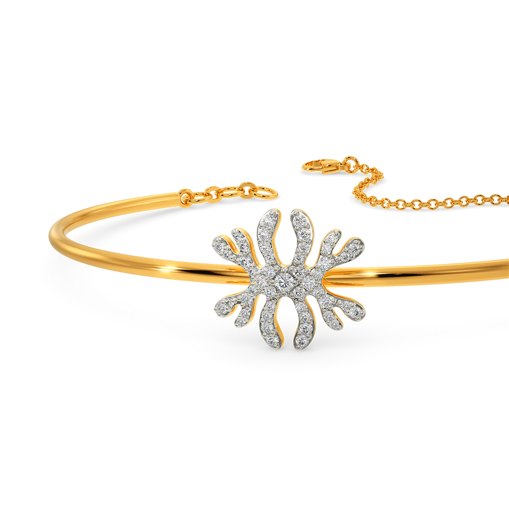 Ocean's Song Diamond Bangles