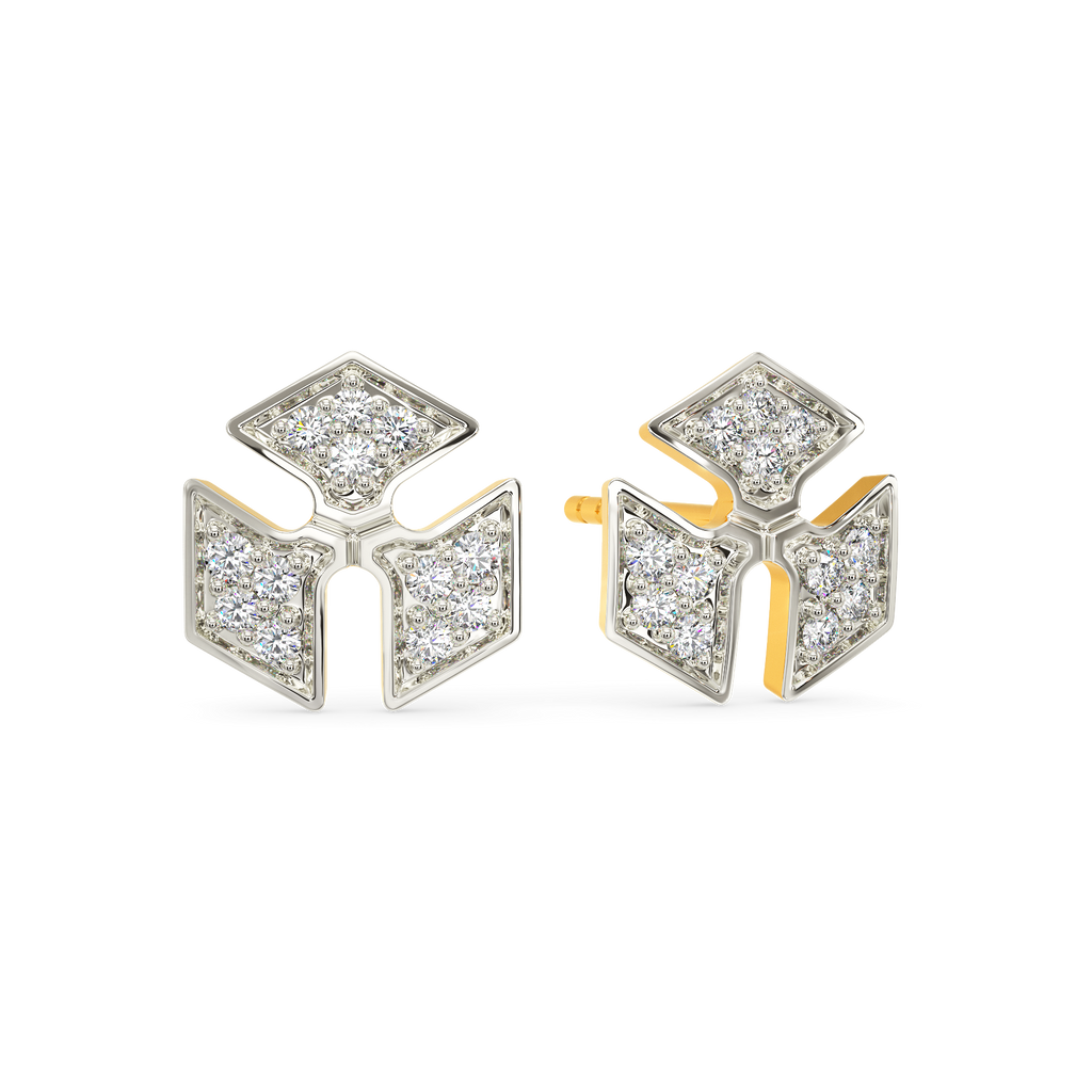Sparkle In Slits Diamond Earrings